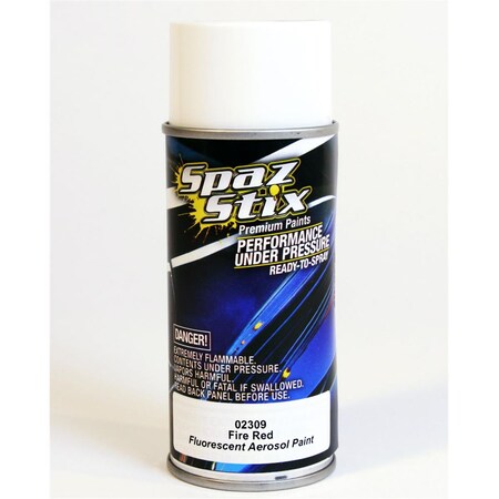 Spaz Stix Fire Red Fluorescent Aerosol Paint - 3.5 oz SZX02309